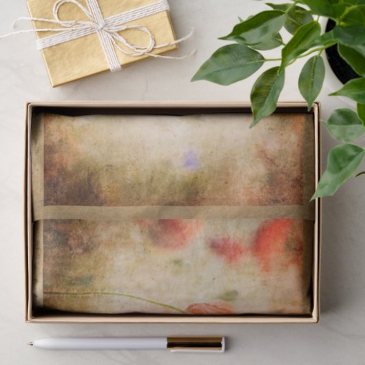 Pflücke und Libellen auf wittertem Hintergrund Seidenpapier (Geschenk)