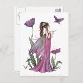 Pflücke von Amethyst Fairy und Schmetterling Postk Postkarte (Vorne/Hinten)