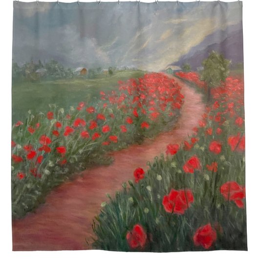 Pflücke vor dem Sturm Duschvorhang (Vorderseite)