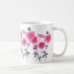 Pflücken Rosa und Graue Tasse