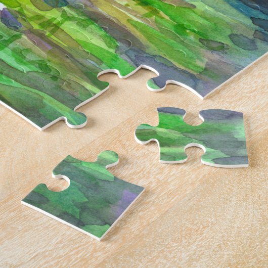 Pflücken Wildblume Feldblasenmalerei Puzzle (Seite)