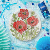 Pflückendesign auf einer Papiertafel Pappteller (Party)