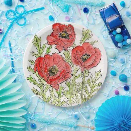 Pflückendesign auf einer Papiertafel Pappteller (Party)