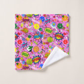 😍 Pflückenrosa Badhandtuch Set (Waschlappen)