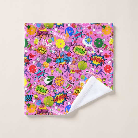 😍 Pflückenrosa Badhandtuch Set (Waschlappen)