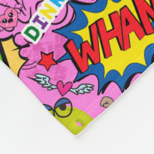 😍 Pflückenrosa Fleecedecke (Ecke)