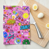 😍 Pflückenrosa Geschirrtuch (Viertel Falte)