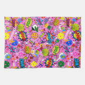 😍 Pflückenrosa Geschirrtuch (Horizontal)