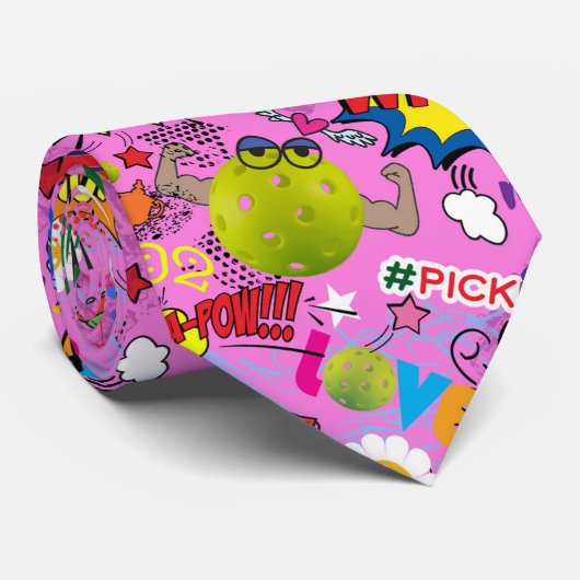 😍 Pflückenrosa Krawatte (Gerollt)