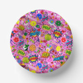 😍 Pflückenrosa Pappteller (Vorderseite)