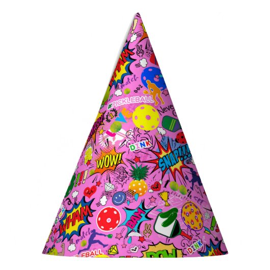 😍 Pflückenrosa Partyhütchen (Links)