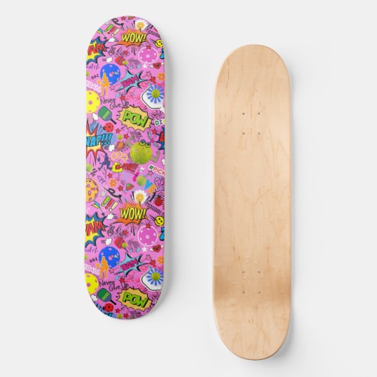 😍 Pflückenrosa Skateboard (Vorderseite)