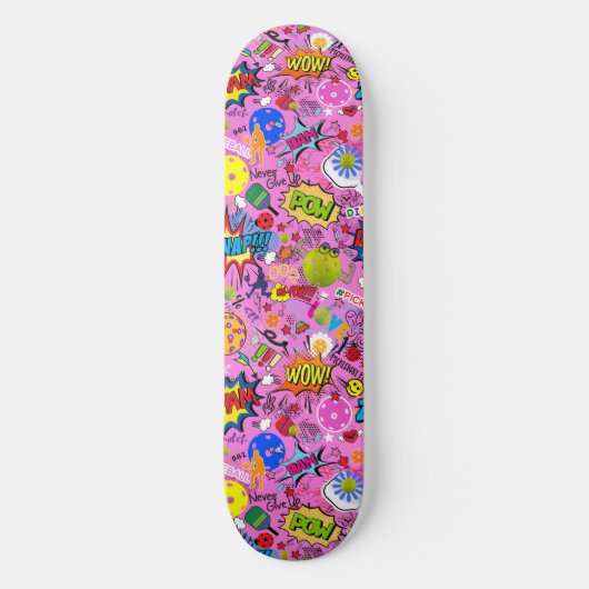 😍 Pflückenrosa Skateboard (Vorderseite)