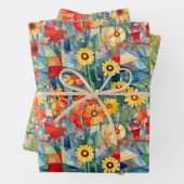 Pflückpapier Geschenkpapier Set (Beispiel)