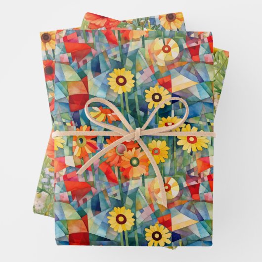 Pflückpapier Geschenkpapier Set (Beispiel)