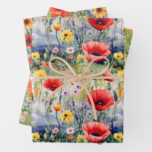 Pflückpapier Geschenkpapier Set (Beispiel)