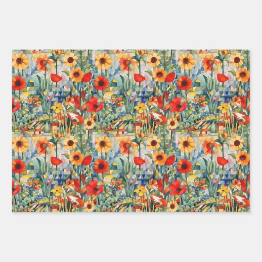 Pflückpapier Geschenkpapier Set (Vorderseite)