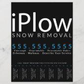 Pflug. Entfernen des Schnees. Schneepflüge Flyer (Vorne)