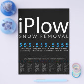 Pflug. Entfernen des Schnees. Schneepflüge Flyer (Einzeln)