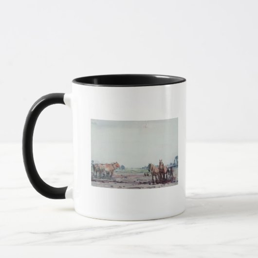 Pflug-Pferde Tasse (Links)