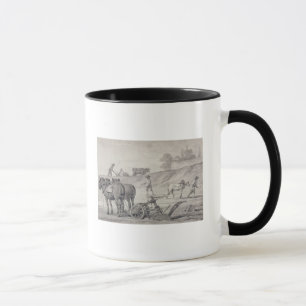Pflügen der Felder Tasse