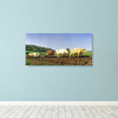 Pflügen in Nivernais, 1849 Leinwanddruck (Insitu (Holzboden))