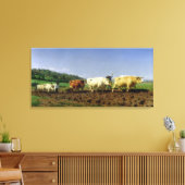 Pflügen in Nivernais, 1849 Leinwanddruck (Insitu (Wohnzimmer))