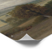 Pflügen in Suffolk - Constable Poster (Ecke)