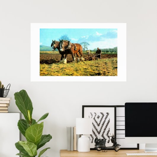 Pflügen Poster (Heimbüro)
