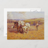 Pflügen Postkarte (Vorne/Hinten)