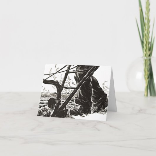 Pflügkarte anziehen Danke für Ihre harte Arbeit (Vorderseite)