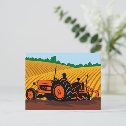 Pflüglerfeld des Bauern Postkarte (Stehend Vorderseite)