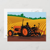 Pflüglerfeld des Bauern Postkarte (Vorne/Hinten)