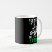 Pflügt von Beruflichen Bauer Sprichwort Funny Kaffeetasse (VorderseiteRechts)