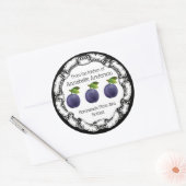 Pflumjam Label personalisieren Runder Aufkleber (Umschlag)