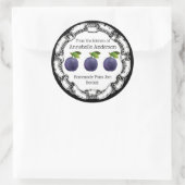 Pflumjam Label personalisieren Runder Aufkleber (Tasche)