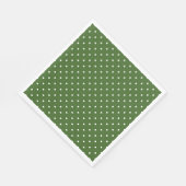 Pfosten aus Grün und Weiß Serviette (Ecke)