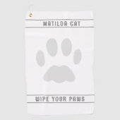 Pfosten Druck Custom White Golf Handtuch (Vorderseite)