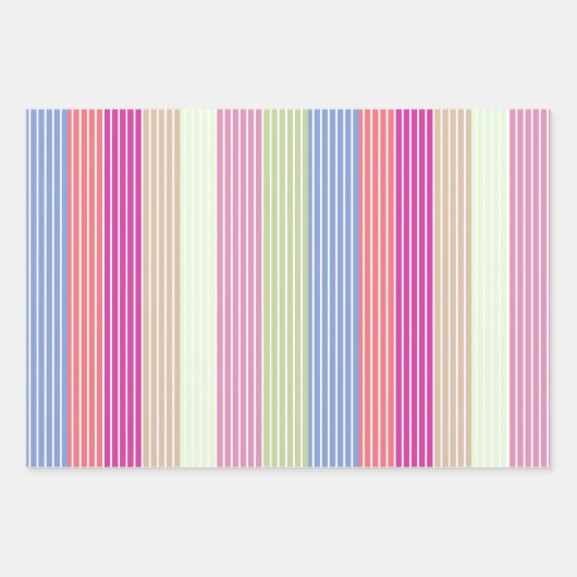 Pfosten für Pastellpolka und Streifen Geschenkpapier Set (Vorderseite 3)