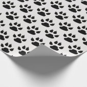 Pfosten für schwarze Hunde Geschenkpapier (Ecke)