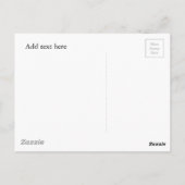 Pfosten im Zement - immer da Postkarte (Rückseite)