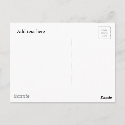 Pfosten im Zement - immer da Postkarte (Rückseite)