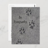 Pfosten im Zement - immer da Postkarte (Vorne/Hinten)