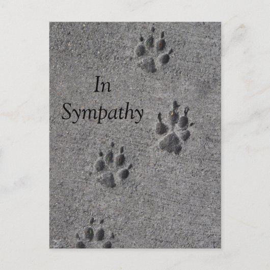 Pfosten im Zement - immer da Postkarte (Vorderseite)