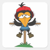 Pfosten Quadratischer Aufkleber (Vorderseite)