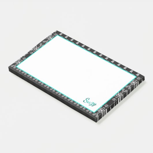 Pfosten Sie die Notiz für Suzy oder Sie (angewinkelt)