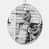 Pfosten-Station farbigen Keramikornament (Links)