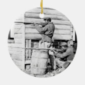 Pfosten-Station farbigen Keramikornament (Hinten)