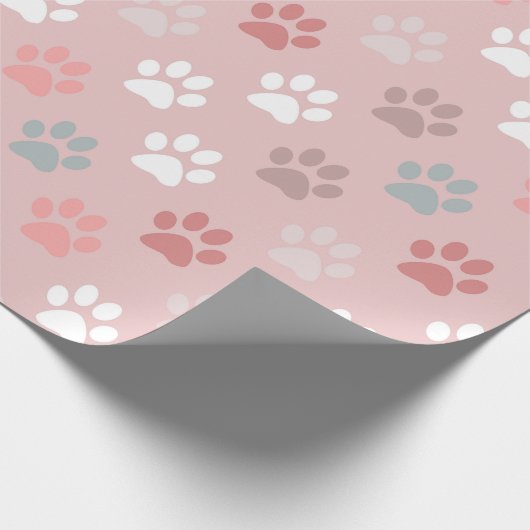 Pfostenaufdruck - rosa geschenkpapier (Ecke)