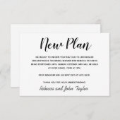 Pfostenkarte für das Schwarzweiß-Brautparty (Vorne/Hinten)